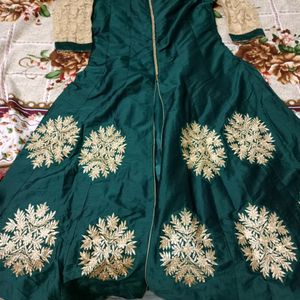 Mehendi Dark Green Gown