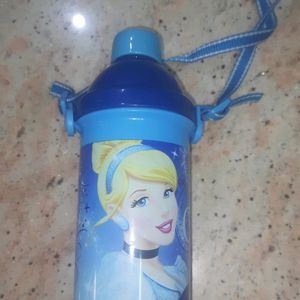 Unused Cinderella Water Bottle Blue