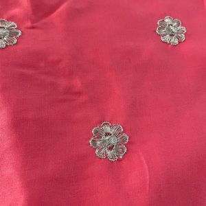 💐Peach Color Valvet Border kadhai Suit