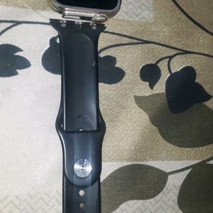 Ultra Smart Watch With Black Strap