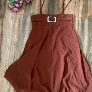 Brown Party Dress