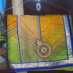 supernet saree new not used multicolor