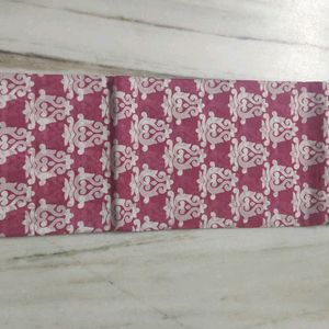 Polo Pink Cotton Silk Saree With Blouse 6 Meters