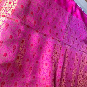 Pink Double Shade Saree