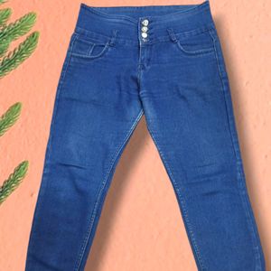 (N-16) 34 Size Slim Fit Denim Jeans