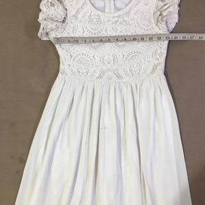 Offwhite Dress For Teenage Girls (Bust- 28/30)