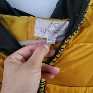 Mustard Color Puff Jackets For Winter