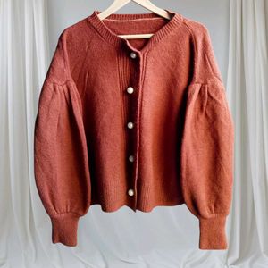 Korean Pearl Buttons Cardigan