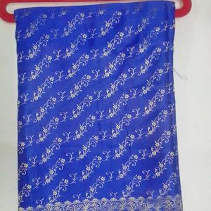 Beautiful Blue Colour Saree