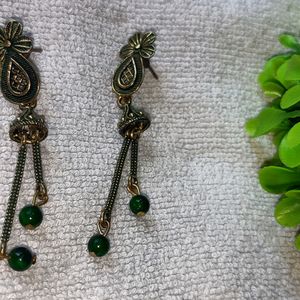 Green Colour Earrings