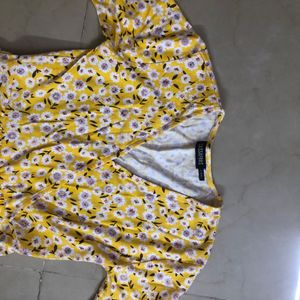 Yellow Floral Dress