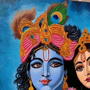 Radha Krishna Canvas Painting/ Artwork