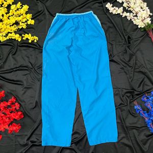 Nike sky blue cotton trackpants