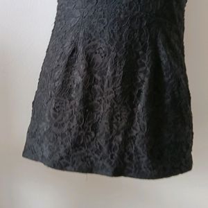 ASOS Stylish Black Lace Mini Dress