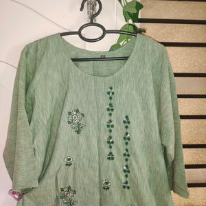 Preety Shade Of Green Kurta