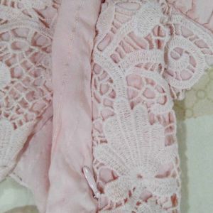 Peach Lace Dress