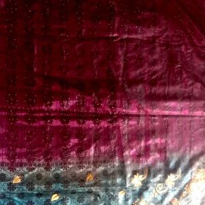 Paithani Saree 2 In One With Embroidery