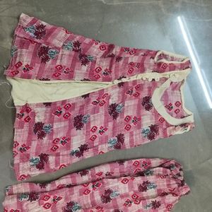 Combo Of 3  Kids Kurti And Pant Set