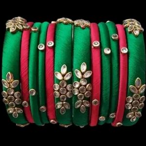 12 Kundan Bangles