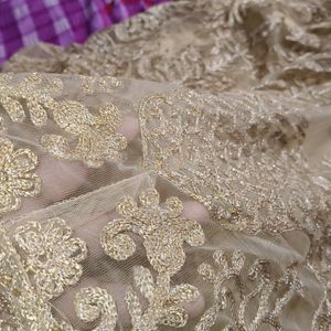 Selling My Golden Net Gown With Thered Work