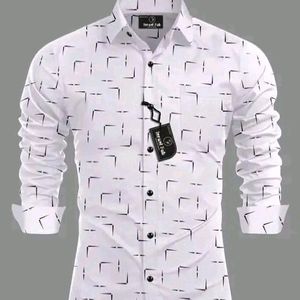 White Printed Casual Shirt New