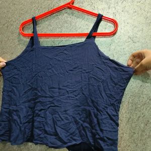 Navyblue Colour Sleeveless Croptop