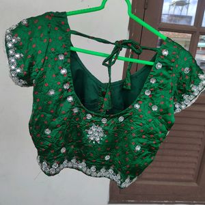 Bottle Green Blouse