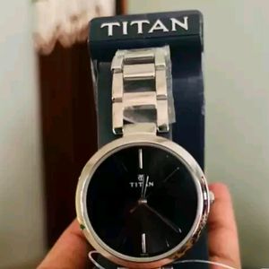 Titan Women Black Dial Watch