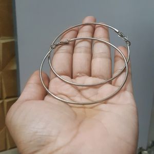 Silver Plated Hoop Earrings