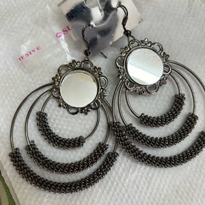 Oxidised Earrings    60 Coins