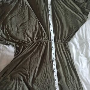 H&M OLIVE GREEN DRESS