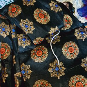 Black And Blue Lehenga choli