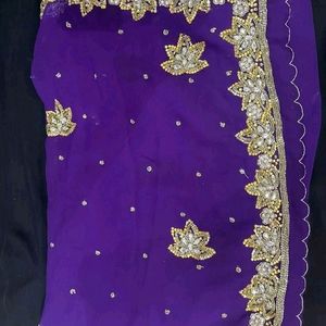 Zardozi Exclusive Purple Saree