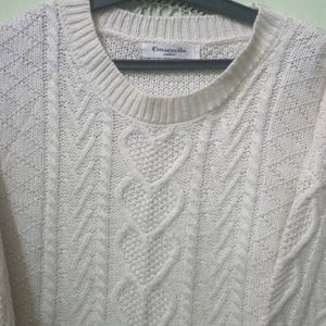 White Knitting Sweater 🤍