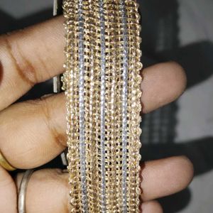 Gold and Silver Mixed Zari Lace / Border