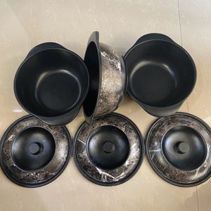 Black Marble Serving Bowls