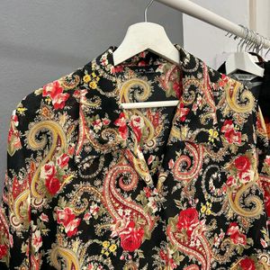 Paisley floral printed shirt