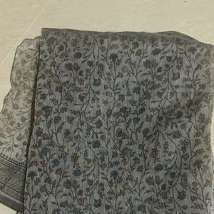 Sambalpuri Grey Saree