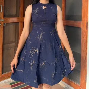 Navy blue elegant dress