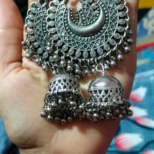 Oxidised Jhumka,