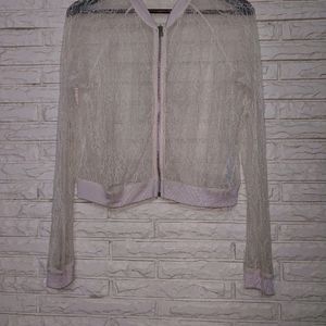 ZARA Peach net Shrug