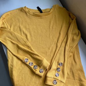 Yellow ribbed Top (FBB)