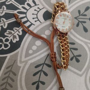 Brown Band Watch For Women