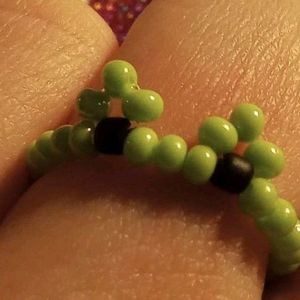 Cute Frog Beaded Ring