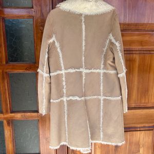 Suede Fleece Over Coat