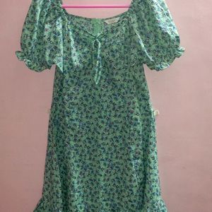 BerryLush Green Dress