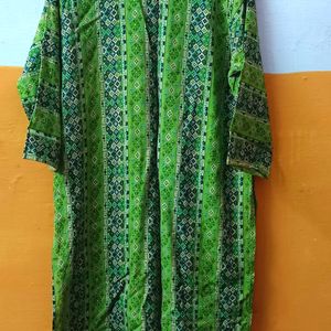 Green Printed Kurti