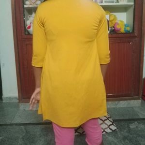 Mustard Overcoat For Girls