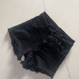 Black Hot Shorts Zara Dupe