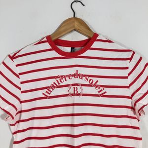 White&Red Strips Top(Women’s)